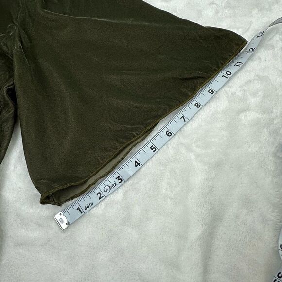 Ann Taylor Women's Size M Oversized Short Bell Sleeve Top Olive Green Solid New‎ - Picture 9 of 11